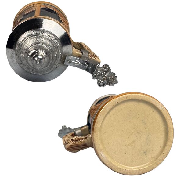 Miniature German Beer Stein JM Hafen Hamburg Rathaus Bismarck Denkm Collectibles - Picture 4 of 8